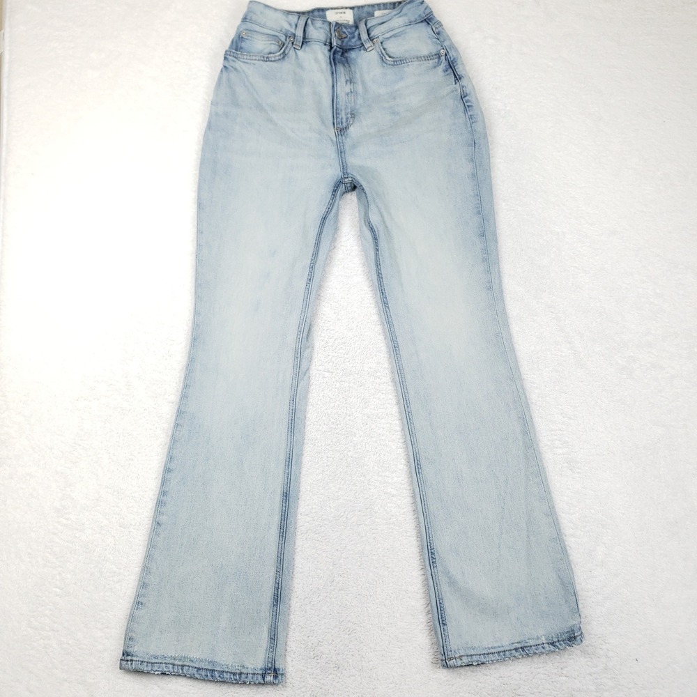 Cotton On Jeans Womens 28 Curvy Flare Light Wash High Rise Bell Bottom Stretch